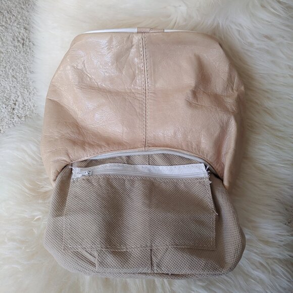 Custom Made Light Beige Leather Mini Handbag - Picture 10 of 16